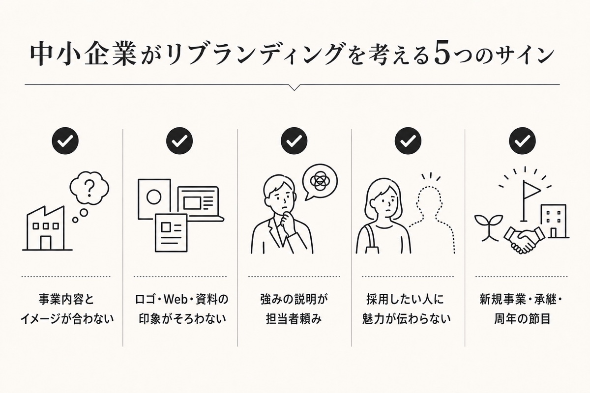 中小企業がリブランディングを考える5つのサイン